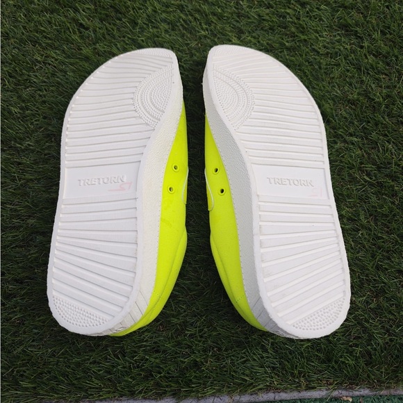 Tretorn Nylite Plus canvas sneakers in neon yellow Mens Size 10 - Picture 6 of 6